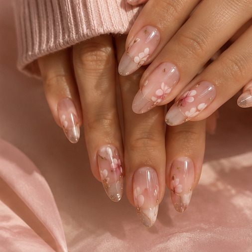 Diseño floral sobre uñas, NACAR Majadahonda